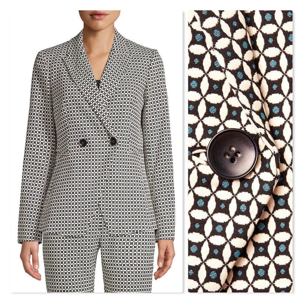 Elie Tahari Geometric Print Jezebel Jacket - NEW